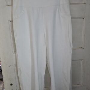 Sophisticated White Women's Straight Leg Pants